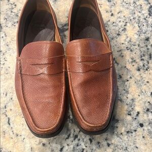 Peter Millar Brown Leather Loafers